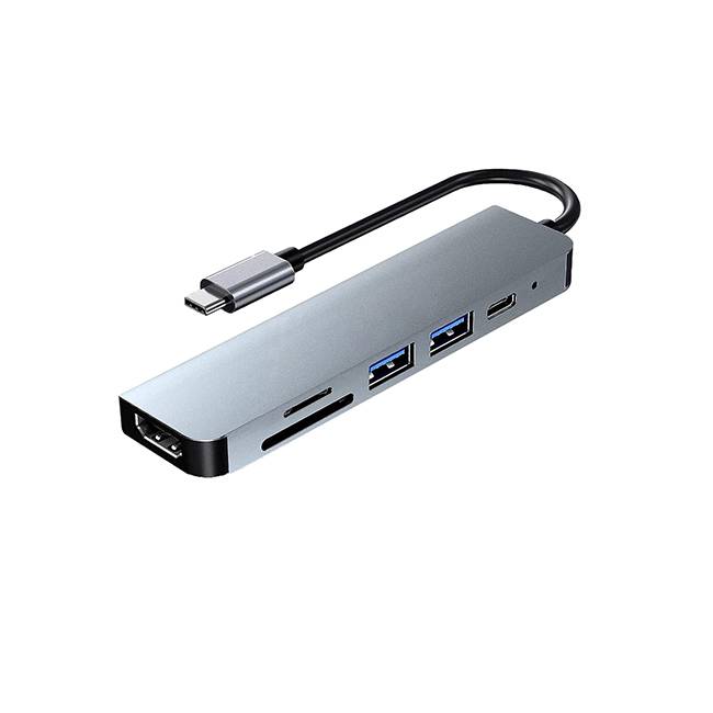 DockStation  HUB DBUGG  6 EN 1 UB GR UB61 Hub 6 en 1 UB61 Urban Balance - Con cables USB 3.0 o 2.0, HDMI y USB Tipo C. Apertura para tarjeta SD DockStation  HUB DBUGG  6 EN 1 UB GR UB61 Hub 6 en 1 UB61 Urban Balance - Con cables USB 3.0 o 2.0, HDMI y USB Tipo C. Apertura para tarjeta SD
